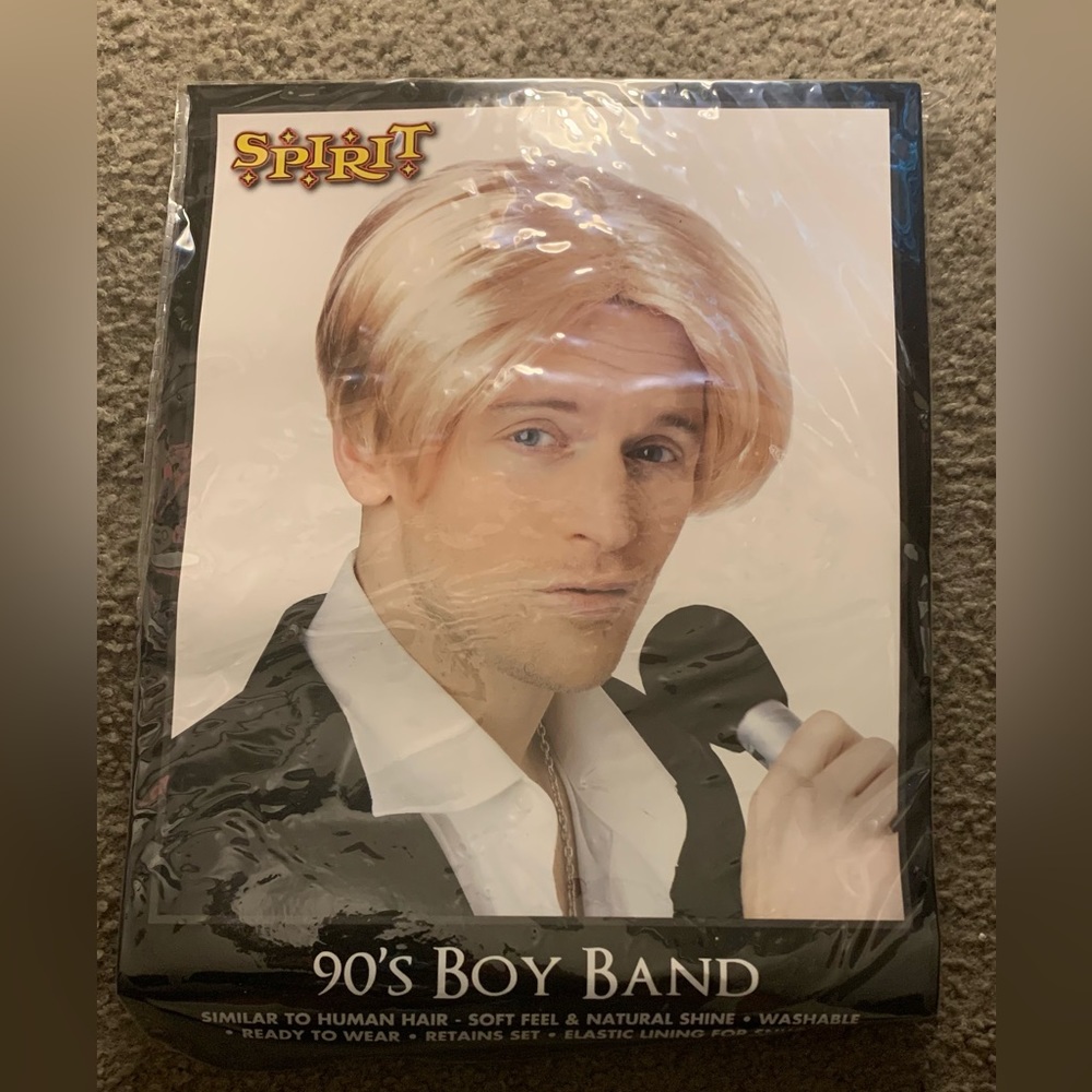 🎤 Spirit Halloween 90’s Boy Band wig